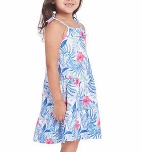 New!! TOMMY BAHAMAS Floral Dress girls Kids' Dress, blue dress fast s/h! Size 6!